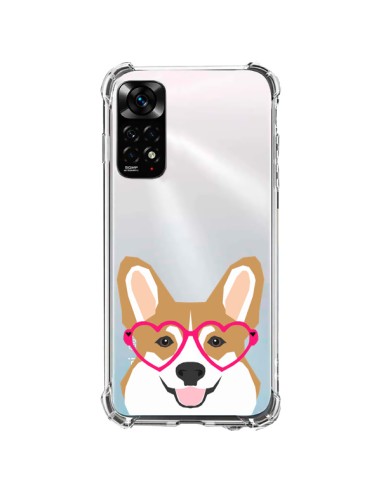 Xiaomi Redmi Note 11 / 11S Case Dog Funny Eyes Hearts Clear - Pet Friendly