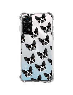 Coque Xiaomi Redmi Note 11 / 11S Chiens Boston Terrier Transparente - Pet Friendly