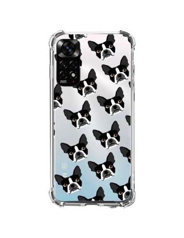 Cover Xiaomi Redmi Note 11 / 11S Cani Boston Terrier Trasparente - Pet Friendly