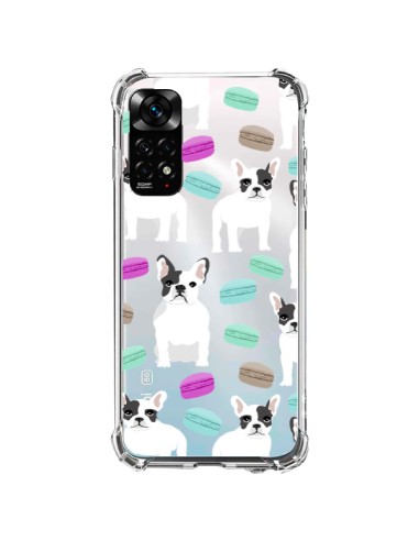 Coque Xiaomi Redmi Note 11 / 11S Chiens Bulldog Français Macarons Transparente - Pet Friendly