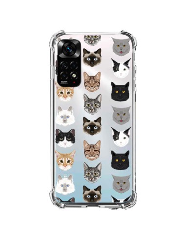 Coque Xiaomi Redmi Note 11 / 11S Chats Transparente - Pet Friendly