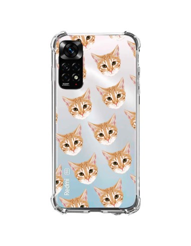 Coque Xiaomi Redmi Note 11 / 11S Chats Beige Transparente - Pet Friendly