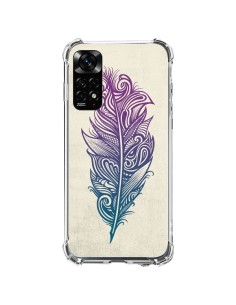 Coque Xiaomi Redmi Note 11 / 11S Feather Plume Arc En Ciel - Rachel Caldwell
