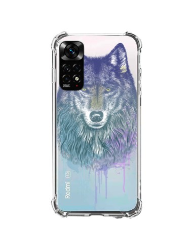 Cover Xiaomi Redmi Note 11 / 11S Lupo Animale Trasparente - Rachel Caldwell