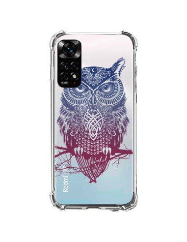 Coque Xiaomi Redmi Note 11 / 11S Hibou Chouette Owl Transparente - Rachel Caldwell