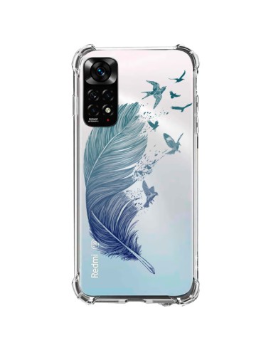 Xiaomi Redmi Note 11 / 11S Case Plume Fly Birds Clear - Rachel Caldwell