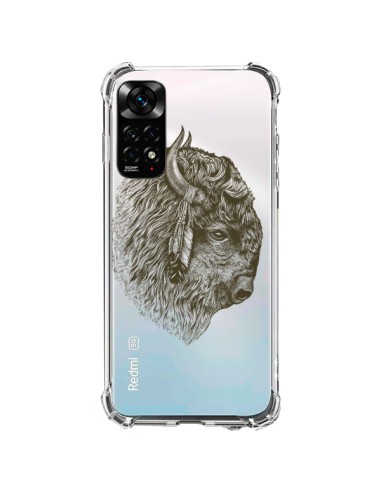 Cover Xiaomi Redmi Note 11 / 11S Bufalo Bisonte Trasparente - Rachel Caldwell