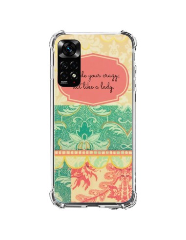 Cover Xiaomi Redmi Note 11 / 11S Hide your Crazy, Act Like a Lady - R Delean