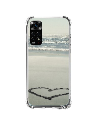 Coque Xiaomi Redmi Note 11 / 11S Coeoeur Plage Beach Mer Sea Love Sable Sand - R Delean