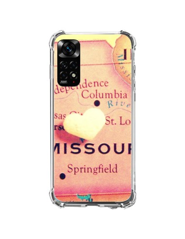 Coque Xiaomi Redmi Note 11 / 11S Carte Map Missouri Coeoeur - R Delean