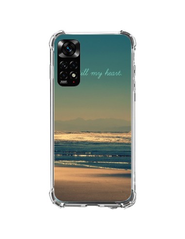 Coque Xiaomi Redmi Note 11 / 11S Be still my heart Mer Sable Beach Ocean - R Delean