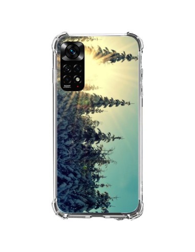 Cover Xiaomi Redmi Note 11 / 11S Paesaggio Invernale Neve Montagne Ski Abeti - R Delean