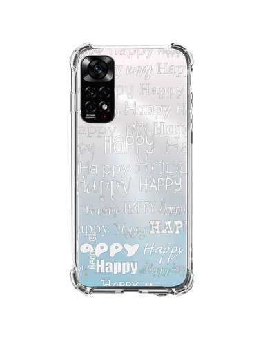 Coque Xiaomi Redmi Note 11 / 11S Happy Happy Blanc Transparente - R Delean