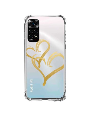 Coque Xiaomi Redmi Note 11 / 11S Deux Coeurs Love Amour Transparente - Sylvia Cook