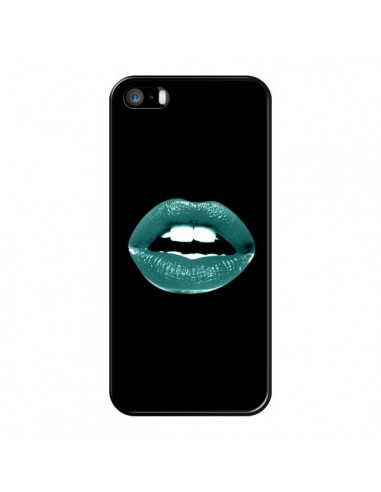 Coque Lèvres Bleues pour iPhone 5 et 5S - Jonathan Perez