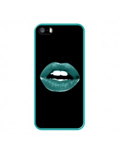 Coque Lèvres Bleues pour iPhone 5 et 5S - Jonathan Perez