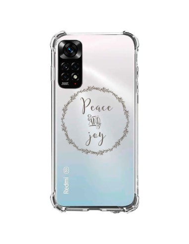 Coque Xiaomi Redmi Note 11 / 11S Peace and Joy, Paix et Joie Transparente - Sylvia Cook