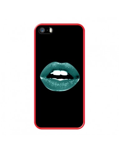 Coque Lèvres Bleues pour iPhone 5 et 5S - Jonathan Perez
