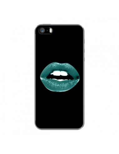 Coque Lèvres Bleues pour iPhone 5 et 5S - Jonathan Perez