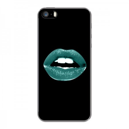 Coque Lèvres Bleues pour iPhone 5 et 5S - Jonathan Perez