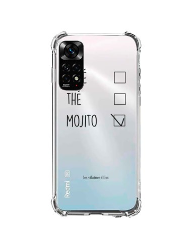 Coque Xiaomi Redmi Note 11 / 11S Café, Thé et Mojito Transparente - Les Vilaines Filles