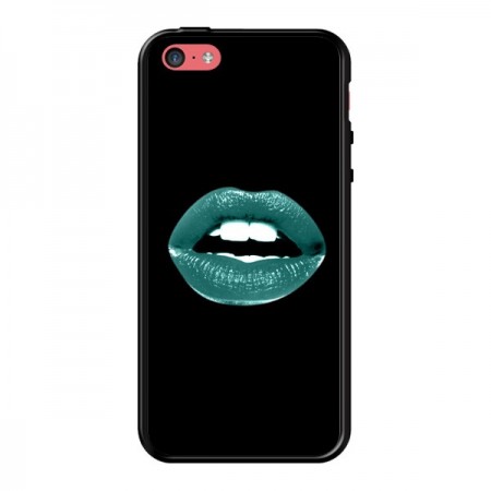 Coque Lèvres Bleues pour iPhone 5C - Jonathan Perez Coque Lèvres Bleues pour iPhone 5C - Jonathan Perez