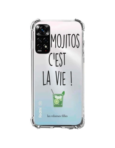 Coque Xiaomi Redmi Note 11 / 11S Les Mojitos, c'est la vie Transparente - Les Vilaines Filles