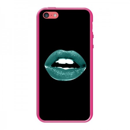 Coque Lèvres Bleues pour iPhone 5C - Jonathan Perez Coque Lèvres Bleues pour iPhone 5C - Jonathan Perez