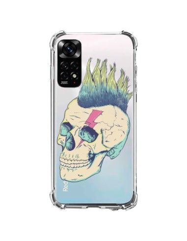 Coque Xiaomi Redmi Note 11 / 11S Tête de Mort Crane Punk Transparente - Victor Vercesi