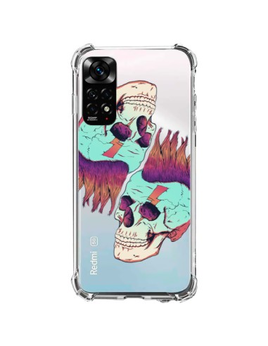 Cover Xiaomi Redmi Note 11 / 11S Teschio Punk Doppio Trasparente - Victor Vercesi