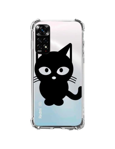 Cover Xiaomi Redmi Note 11 / 11S Gatto Nero Trasparente - Yohan B.