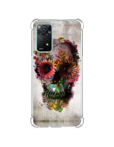 Coque Xiaomi Redmi Note 11 Pro Skull Flower Tête de Mort - Ali Gulec