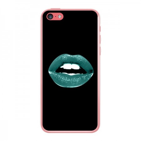Coque Lèvres Bleues pour iPhone 5C - Jonathan Perez Coque Lèvres Bleues pour iPhone 5C - Jonathan Perez