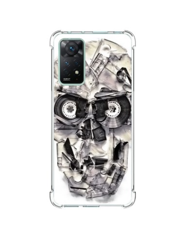 Coque Xiaomi Redmi Note 11 Pro Tape Skull K7 Tête de Mort - Ali Gulec