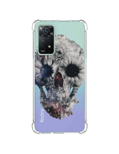 Xiaomi Redmi Note 11 Pro Case Skull Floral Clear - Ali Gulec