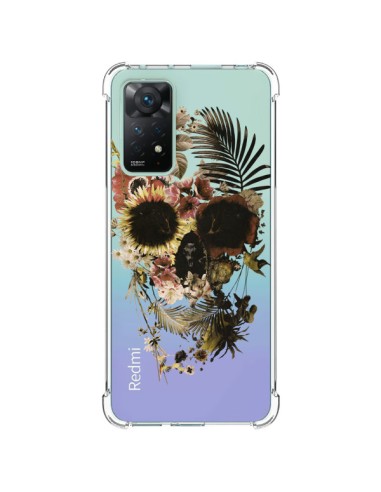 Coque Xiaomi Redmi Note 11 Pro Garden Skull Tête de Mort Transparente - Ali Gulec