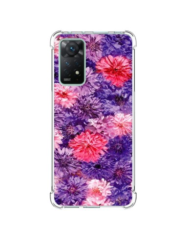 Coque Xiaomi Redmi Note 11 Pro Fleurs Violettes Flower Storm - Asano Yamazaki
