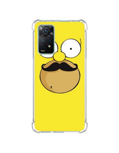 Coque Xiaomi Redmi Note 11 Pro Homer Movember Moustache Simpsons - Bertrand Carriere