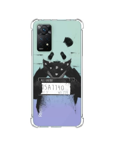 Cover Xiaomi Redmi Note 11 Pro Panda Cattivo Trasparente - Balazs Solti