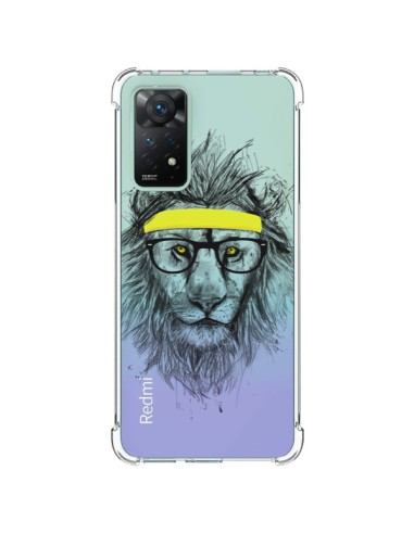 Cover Xiaomi Redmi Note 11 Pro Hipster Leone Trasparente - Balazs Solti