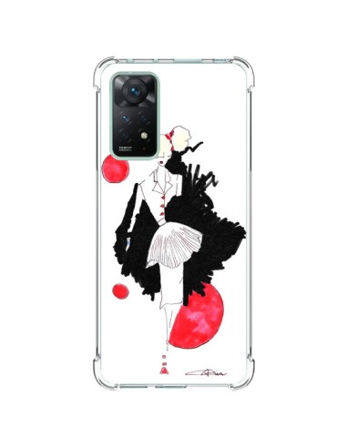 Coque Xiaomi Redmi Note 11 Pro Demoiselle Femme Fashion Mode Rouge - Cécile