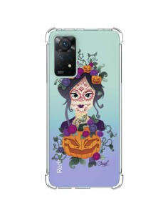 Xiaomi Redmi Note 11 Pro Case Girl Closed Eyes Santa Muerte Clear - Chapo
