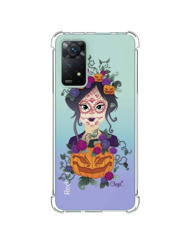 Coque Xiaomi Redmi Note 11 Pro Femme Closed Eyes Santa Muerte Transparente - Chapo