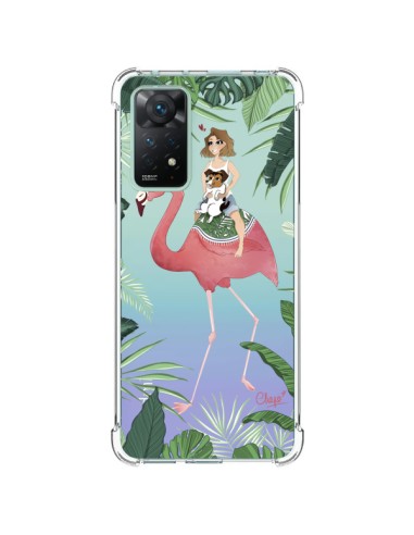Cover Xiaomi Redmi Note 11 Pro Lolo Amore Fenicottero Rosa Cane Trasparente - Chapo