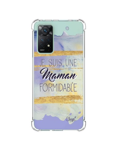 Cover Xiaomi Redmi Note 11 Pro Sono una Mamma Formidabile Viola Trasparente - Chapo