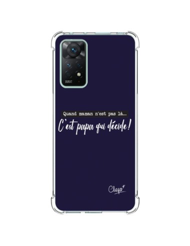 Coque Xiaomi Redmi Note 11 Pro C'est Papa qui Décide Bleu Marine - Chapo