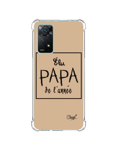 Coque Xiaomi Redmi Note 11 Pro Elu Papa de l'Année Beige - Chapo