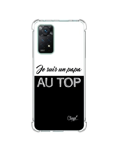 Coque Xiaomi Redmi Note 11 Pro Je suis un Papa au Top Noir - Chapo