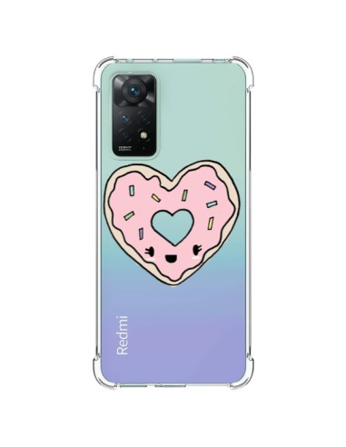 Cover Xiaomi Redmi Note 11 Pro Ciambella Cuore Rosa Trasparente - Claudia Ramos