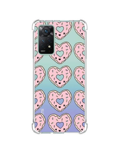 Coque Xiaomi Redmi Note 11 Pro Donuts Heart Coeur Rose Pink Transparente - Claudia Ramos